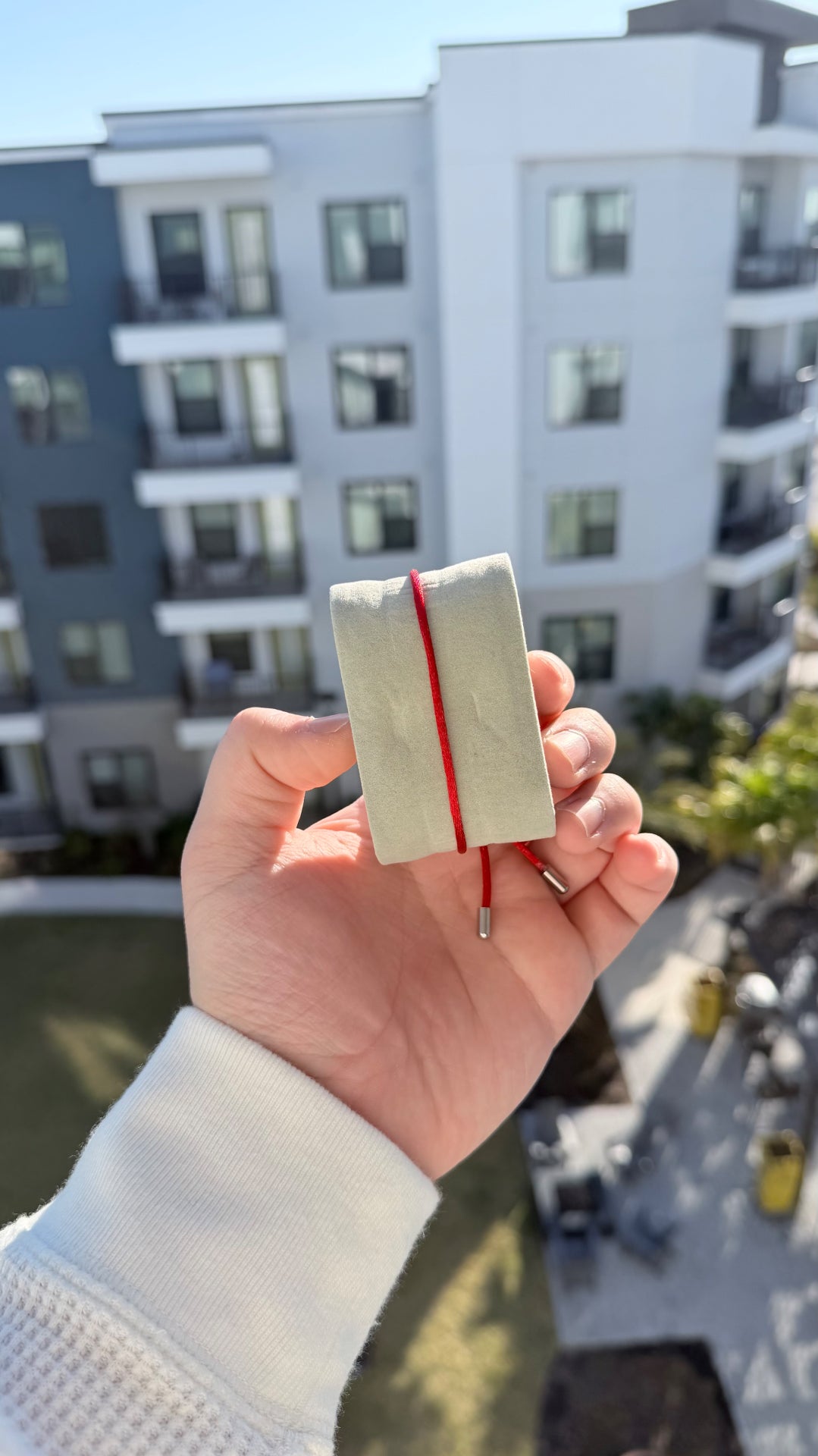 Rouge Vif red silk bracelet